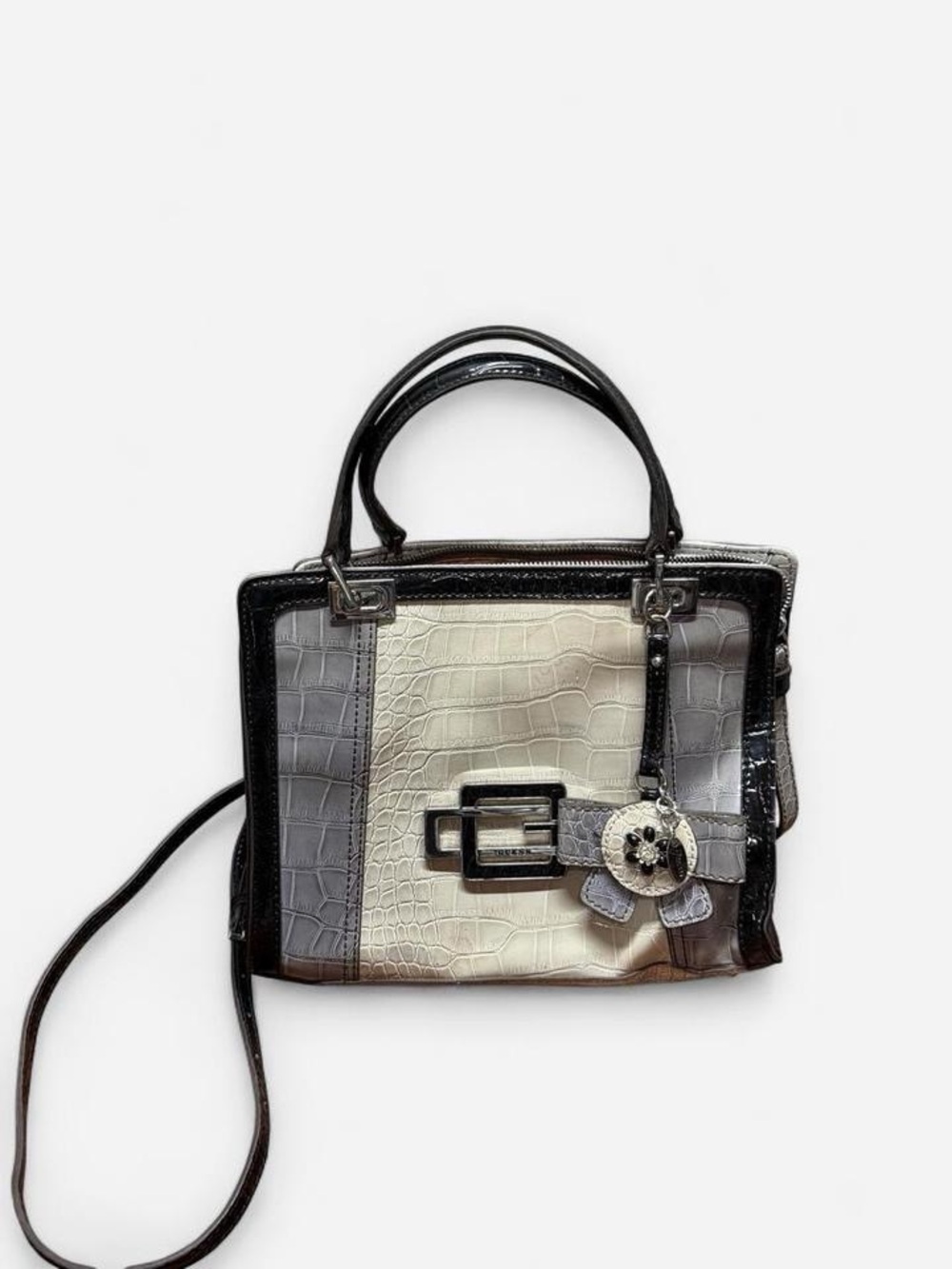 Guess | Bourgeois | Black and Grey Crocodile Embossed